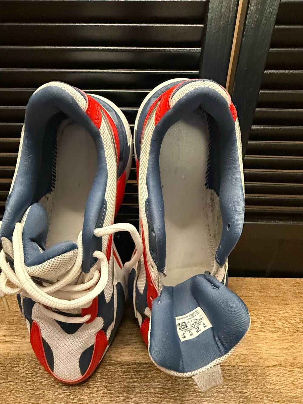 Puma Colorblock Runner Sneakers in Blue, Red & White - Picture 5 of 7